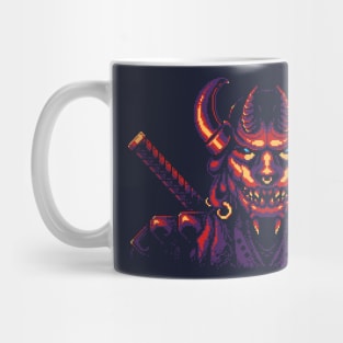 Pixel Demon Samurai Mug